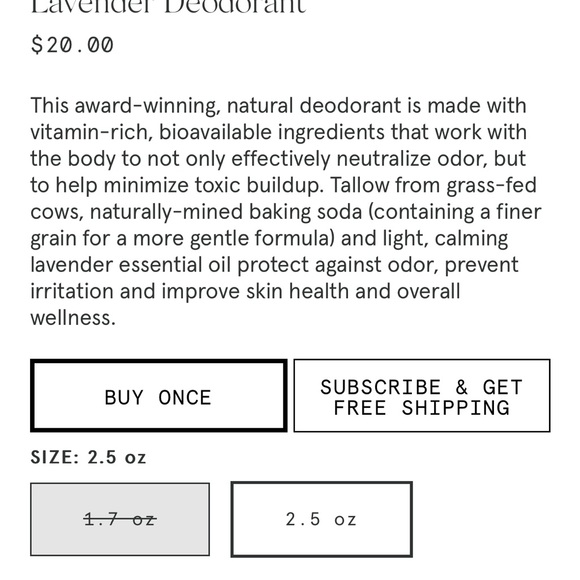 Primally Pure Lavender Deodorant Set - Picture 4 of 4